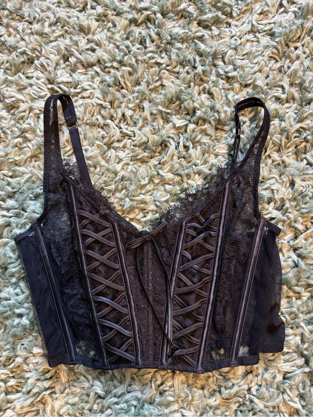 🖤Victoria’s Secret Black Lace Corset Bralette